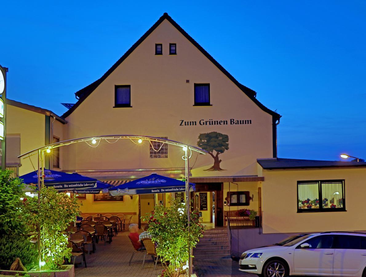 Restaurant Gruner Baum Leidersbach Exterior foto